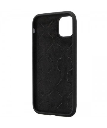 Guess GUHCN614DGPK Case for iPhone 11 / Xr - Black Silicone Logo Strass 4G