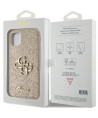 Guess GUHCN61HG4SGD case for iPhone 11 / Xr - gold Glitter Script Big 4G