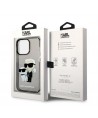 Karl Lagerfeld Glitter Karl&Choupette case for iPhone 14 Pro Max - black