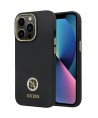 Guess GUHCP13LM4DGPK case for iPhone 13 Pro / 13 - black Silicone Logo Strass 4G