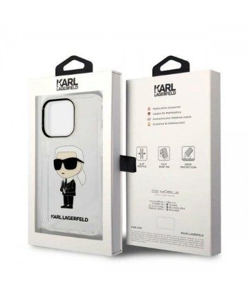 Karl Lagerfeld Ikonik Karl case for iPhone 14 Pro Max - transparent
