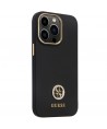 Guess GUHCP13LM4DGPK case for iPhone 13 Pro / 13 - black Silicone Logo Strass 4G