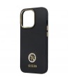 Guess GUHCP13LM4DGPK case for iPhone 13 Pro / 13 - black Silicone Logo Strass 4G