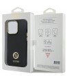 Guess GUHCP13LM4DGPK case for iPhone 13 Pro / 13 - black Silicone Logo Strass 4G