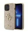 Guess GUHCP13XHG4SGD case for iPhone 13 Pro Max 6.7" - gold Glitter Script Big 4G