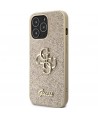 Guess GUHCP13XHG4SGD case for iPhone 13 Pro Max 6.7" - gold Glitter Script Big 4G