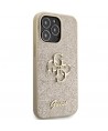 Guess GUHCP13XHG4SGD case for iPhone 13 Pro Max 6.7" - gold Glitter Script Big 4G