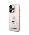 Karl Lagerfeld Ikonik Choupette case for iPhone 14 Pro Max - pink
