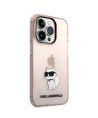Karl Lagerfeld Ikonik Choupette case for iPhone 14 Pro Max - pink