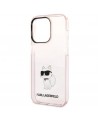 Karl Lagerfeld Ikonik Choupette case for iPhone 14 Pro Max - pink
