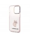 Karl Lagerfeld Ikonik Choupette case for iPhone 14 Pro Max - pink