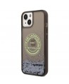 Karl Lagerfeld Liquid Glitter RSG case for iPhone 14 - black