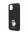 Karl Lagerfeld KLHCN61SMHCNPK case for iPhone 11 / Xr - black Silicone C Metal Pin