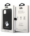 Karl Lagerfeld KLHCN61SMHCNPK case for iPhone 11 / Xr - black Silicone C Metal Pin