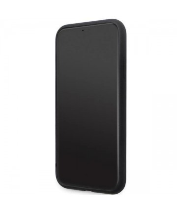Karl Lagerfeld KLHCN61SMHKNPK case for iPhone 11 / Xr - black Silicone Ikonik Metal Pin