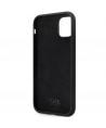 Karl Lagerfeld KLHCN61SMHKNPK case for iPhone 11 / Xr - black Silicone Ikonik Metal Pin