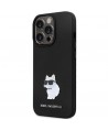 Karl Lagerfeld KLHCP13LSMHCNPK case for iPhone 13 Pro / 13 - black Silicone C Metal Pin