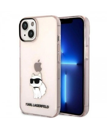 Karl Lagerfeld Ikonik Choupette case for iPhone 14 - pink