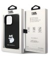 Karl Lagerfeld KLHCP13LSMHCNPK case for iPhone 13 Pro / 13 - black Silicone C Metal Pin
