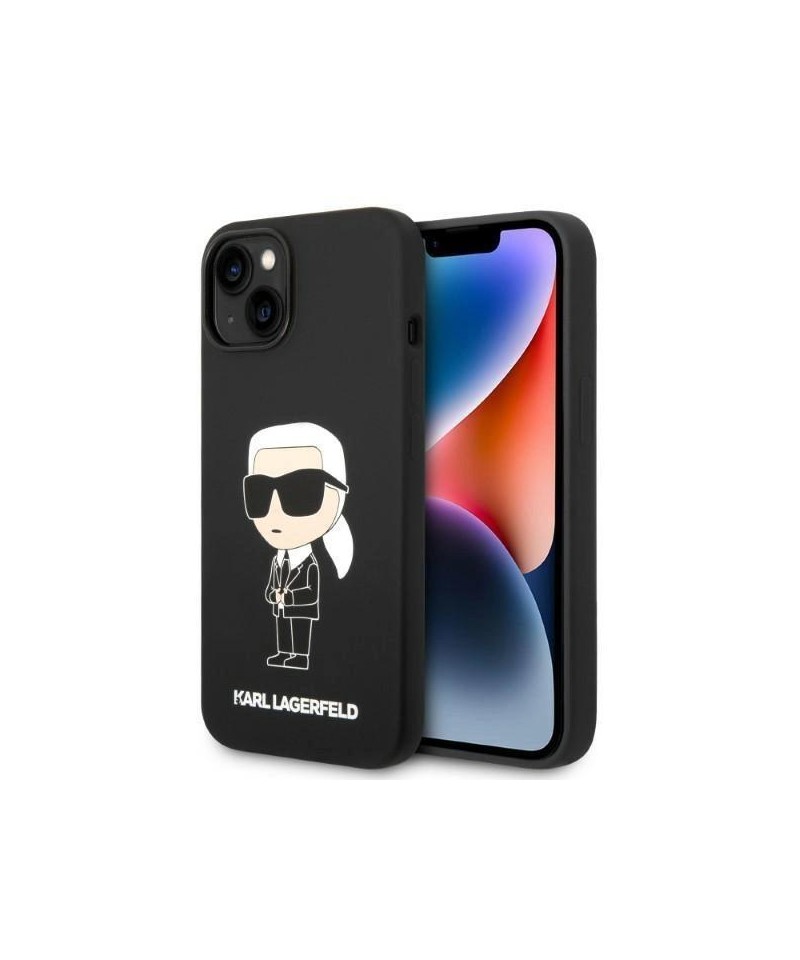 Karl Lagerfeld Silicone Ikonik case for iPhone 14 Plus - black