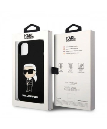 Karl Lagerfeld Silicone Ikonik case for iPhone 14 Plus - black
