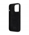 Karl Lagerfeld KLHCP14LSMHCNPK case for iPhone 14 Pro - black Silicone C Metal Pin