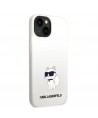 Karl Lagerfeld Silicone Choupette case for iPhone 14 Plus - white