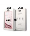 Karl Lagerfeld Glitter Karl's Head case for iPhone 14 Plus - pink