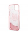 Karl Lagerfeld Glitter Choupette Head case for iPhone 14 Plus - pink