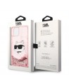 Karl Lagerfeld Glitter Choupette Head case for iPhone 14 Plus - pink