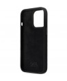 Karl Lagerfeld KLHCP14XSMHKNPK case for iPhone 14 Pro Max 6.7" - black Silicone Ikonik Metal Pin