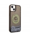 Karl Lagerfeld Liquid Glitter RSG case for iPhone 14 Plus - black