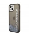 Karl Lagerfeld Liquid Glitter Elong case for iPhone 14 Plus - black