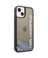 Karl Lagerfeld Liquid Glitter Elong case for iPhone 14 Plus - black