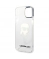 Karl Lagerfeld Ikonik Karl case for iPhone 14 Plus - transparent
