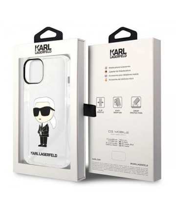 Karl Lagerfeld Ikonik Karl case for iPhone 14 Plus - transparent