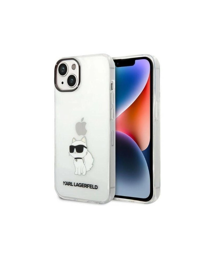 Karl Lagerfeld Ikonik Choupette case for iPhone 14 Plus - transparent