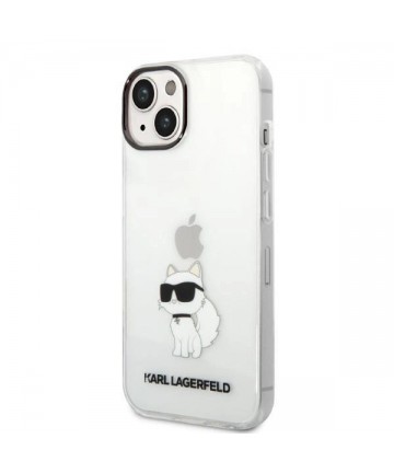 Karl Lagerfeld Ikonik Choupette case for iPhone 14 Plus - transparent