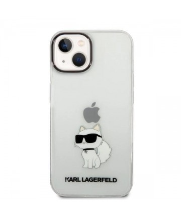 Karl Lagerfeld Ikonik Choupette case for iPhone 14 Plus - transparent
