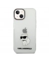 Karl Lagerfeld Ikonik Choupette case for iPhone 14 Plus - transparent