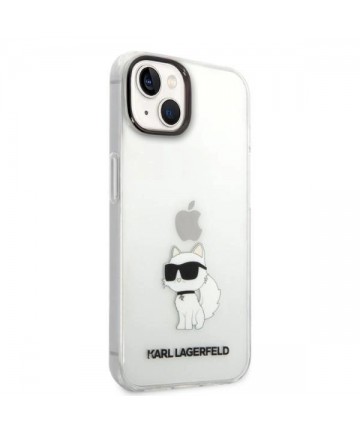 Karl Lagerfeld Ikonik Choupette case for iPhone 14 Plus - transparent