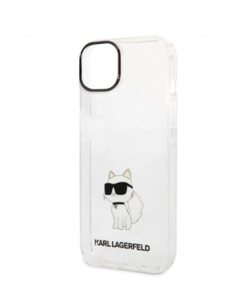 Karl Lagerfeld Ikonik Choupette case for iPhone 14 Plus - transparent