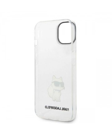 Karl Lagerfeld Ikonik Choupette case for iPhone 14 Plus - transparent