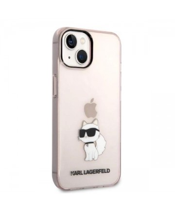 Karl Lagerfeld KLHCP14MHNCHTCP iPhone 14 Plus 6.7" pink/pink hardcase Ikonik Choupette