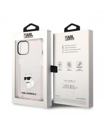Karl Lagerfeld KLHCP14MHNCHTCP iPhone 14 Plus 6.7" pink/pink hardcase Ikonik Choupette