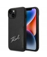 Karl Lagerfeld Signature Logo Cardslot case for iPhone 14 Plus - black