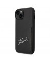 Karl Lagerfeld Signature Logo Cardslot case for iPhone 14 Plus - black