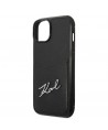 Karl Lagerfeld Signature Logo Cardslot case for iPhone 14 Plus - black
