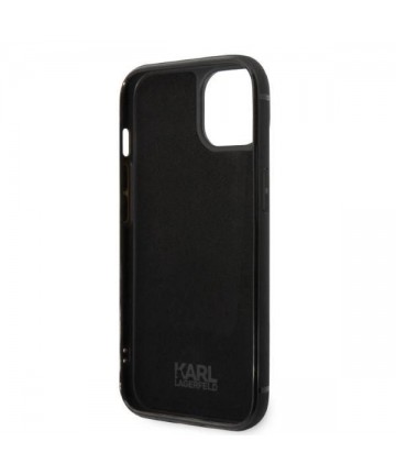 Karl Lagerfeld Signature Logo Cardslot case for iPhone 14 Plus - black