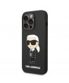 Karl Lagerfeld Silicone Ikonik case for iPhone 14 Pro - black